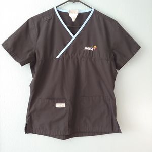 Urbane Mock Wrap Women's Scrub Top size XS